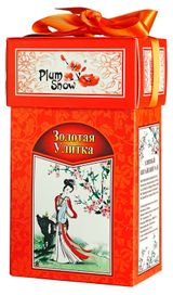 Чай черный Plum Snow Золотая улитка листовой Китай, 100 г