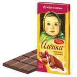 Шоколад молочный «Аленка» с фундуком и изюмом, 75 г