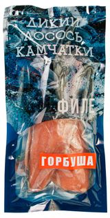 Горбуша замороженная «Дикий Лосось Камчатки» филе-кусок на коже, 500 г