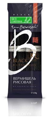 Макаронные изделия SanBonsai вермишель из черного риса, 250 г