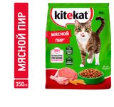 Сухой корм для кошек Kitekat Мясной пир, 350 г