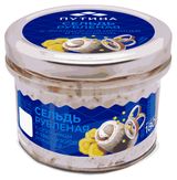 Сельдь рубленая «Путина» с огурчиком и французской горчицей, 180 г