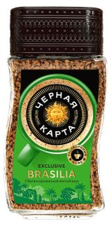 Кофе растворимый «Черная Карта» Brasilia сублимированный, 95 г