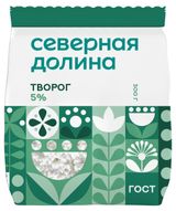 Творог рассыпчатый «Северная долина» ГОСТ 5% БЗМЖ, 300 г
