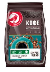 Кофе в зернах АШАН Красная птица, 500 г