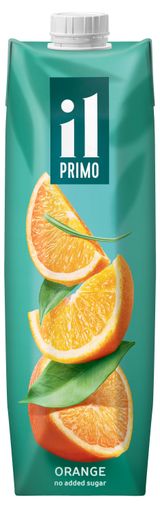 Сок il Primo Апельсиновый с мякотью без добавления сахара, 1 л