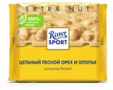 Шоколад Ritter Sport белый с цельным лесным орехом и хлопьями Германия, 100 г