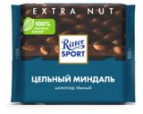 Шоколад темный Ritter Sport Цельный миндаль Германия, 100 г