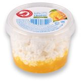 Творог рассыпчатый сладкий АШАН Красная птица с манго 3,2% БЗМЖ, 160 г