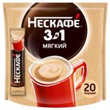 Напиток кофейный растворимый «Нескафе» 3в1 Мягкий, 14,5 г х 20 шт