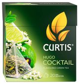 Чай зеленый Curtis Hugo Coctail в пирамидках, 20х2 г