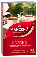 Чай черный «Майский» Корона Российской империи листовой, 100 г