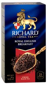 Чай черный Richard Royal English Breakfast в пакетиках, 25х2 г