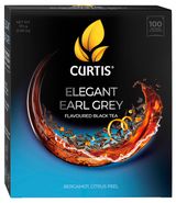 Чай черный Curtis Elegant Earl Grey с бергамотом мелколистовой, 100 пакетиков