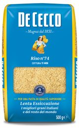 Макаронные изделия De Cecco Riso №74, 500 г
