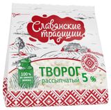 Творог рассыпчатый «Славянские традиции» 5% БЗМЖ Беларусь, 350 г