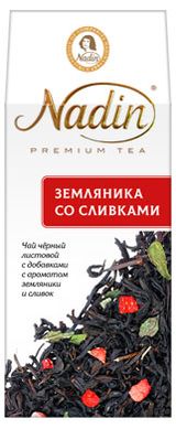 Чай черный Nadin Граф Земляника со сливками, 50 г