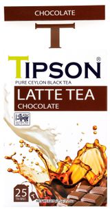 Чай черный Tipson Латте Шоколад Шри-Ланка, 25 пакетиков