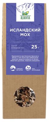 Чай травяной AltaiVita Исландский мох, 25 г