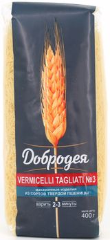 Макаронные изделия «Добродея» Vermicelli tagliati №3 вермишель, 400 г