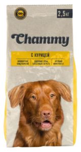 Сухой корм для собак мелких и средних пород Chammy с курицей, 2,5 кг