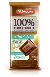 Шоколад молочный Pobeda Slim&Fit без добавления сахара, 100 г