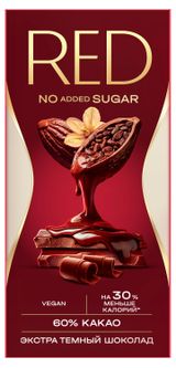 Шоколад темный RED Delight Экстра 60%, 70 г