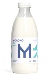 Молоко пастеризованное питьевое «Братья Чебурашкины» фермерское цельное 3,6-4,6% БЗМЖ охлажденное, 1 л