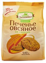 Печенье овсяное «Баланс Долголетия» со стевией, 340 г