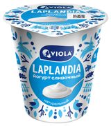 Йогурт сливочный натуральный без добавок Viola Laplandia без добавления сахара 8,5% БЗМЖ, 260 г