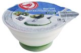 Йогурт ложковый АШАН Красная птица двухслойный с киви 1,5% БЗМЖ, 120 г