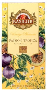Чай зеленый Basilur Винтажные цветы Тропическая страсть листовой, 75 г