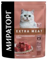 Корм сухой для стерилизованных кошек «Мираторг» Winner Meat Телятина, 800 г