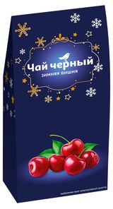 Чай черный АШАН Красная птица Зимняя вишня, 50 г