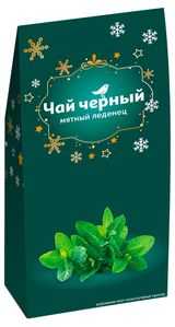 Чай черный АШАН Красная птица Мятный леденец, 50 г