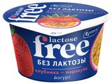 Йогурт густой Viola Lactose Free клубника маракуйя безлактозный 2,7%, 180 г