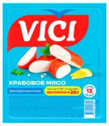 Крабовое мясо VICI имитация замороженное, 220 г