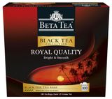 Чай черный BETA TEA Королевское Качество в пакетиках, 100х1,5 г