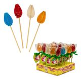 Леденец на палочке «СахароварЪ» Тюльпан на изомальте 27 г, 1 шт в ассортименте