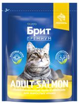Сухой корм для взрослых кошек «Брит» с лососем, 400 г
