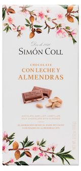 Шоколад молочный Simon Coll Chocolate con Leche y Almendras с миндалем Испания, 100 г
