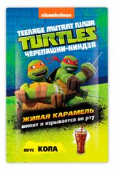 Карамель леденцовая «Хлопушка» Turtles Ассорти со вкусом кола и яблоко, 7 г