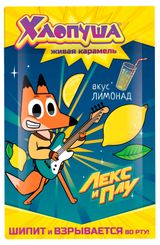 Карамель леденцовая «Хлопушка» Лекс и Плу Ассорти со вкусом лимона и груши, 7 г