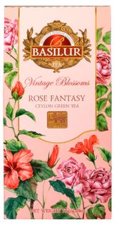 Чай зеленый Basilur Vintage Blossoms Rose Fantasy Шри-Ланка, 75 г
