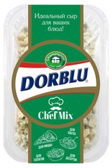 Сыр мягкий тертый Дор Блю Dorblu Chef Mix с голубой плесенью для кулинарии 56% БЗМЖ, 100 г