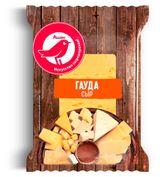 Сыр полутвердый Гауда АШАН Красная птица 45% БЗМЖ, 200 г