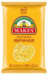 Макаронные изделия Makfa Вермишель паутинка Яичная, 400 г