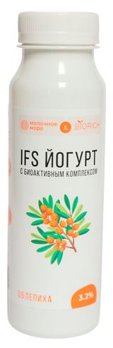 Йогурт питьевой «Молочное море» IFS с облепихой 3,2% БЗМЖ, 250 г