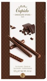Палочки хрустящие из темного шоколада Cupido, 125 г