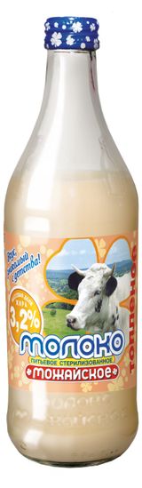 Молоко топленое питьевое «Можайское» нормализованное стерилизованное 3,2% БЗМЖ, 450 мл